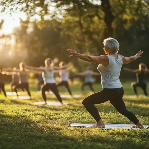 Séance de yoga en groupe pour femmes à Agadir — Yoga40infinity